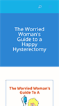 Mobile Screenshot of happyhysterectomy.com