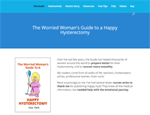 Tablet Screenshot of happyhysterectomy.com